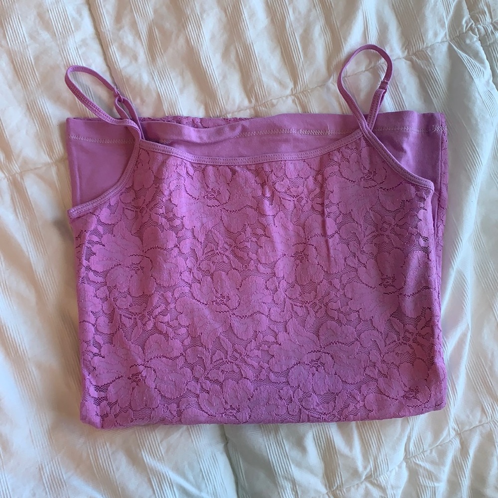 Cute purple lace cami
